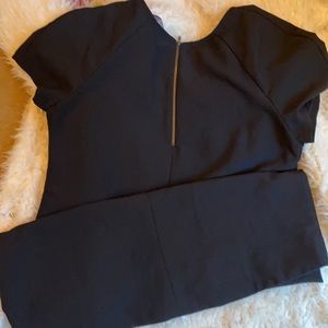 Wayf Black Short Sleeve Aline Dress